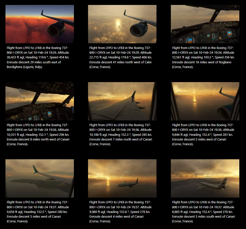 My FS Flights Screenshot Gallery