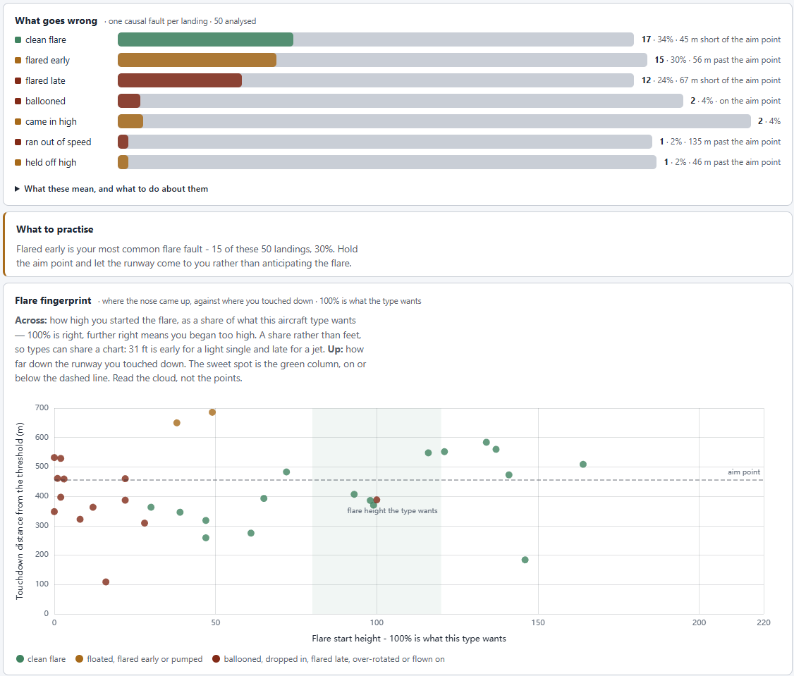 My FS Flights Insights Flare Report